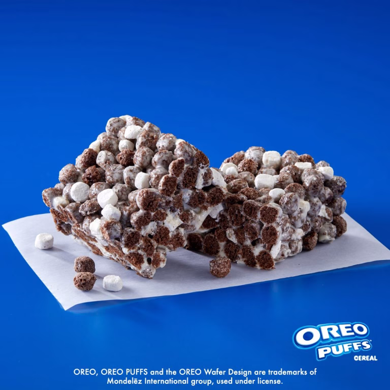 OREO PUFFS marshmallow bars