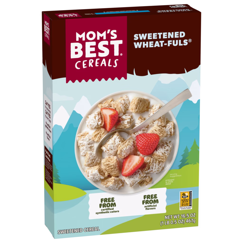 Mom's Best Sweetened Wheatfuls box