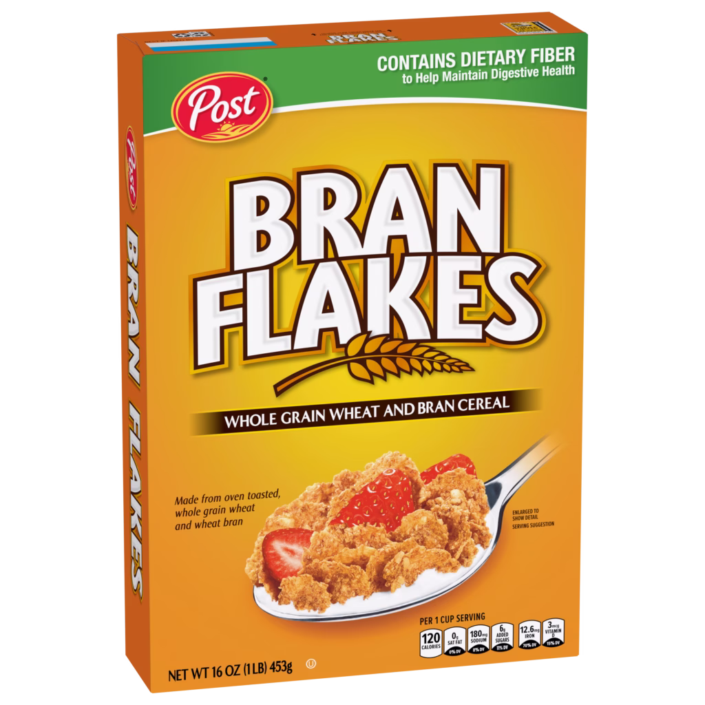 Bran Flakes cereal box