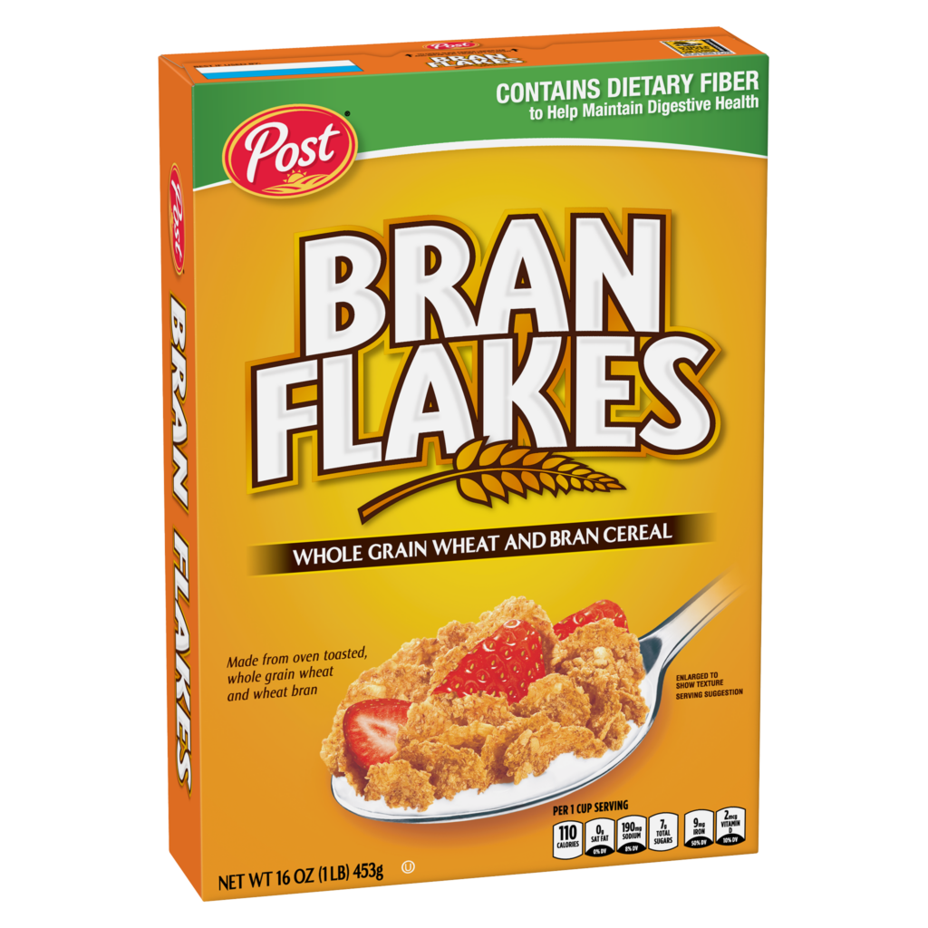 Bran Flakes cereal box