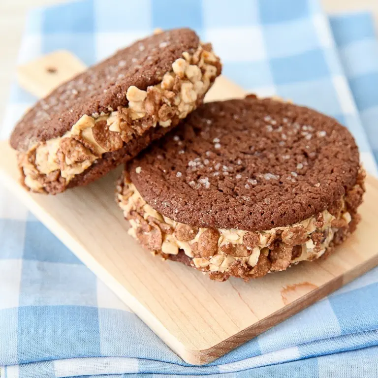 PEBBLES™ chocolate toffee ice cream sandwiches recipe