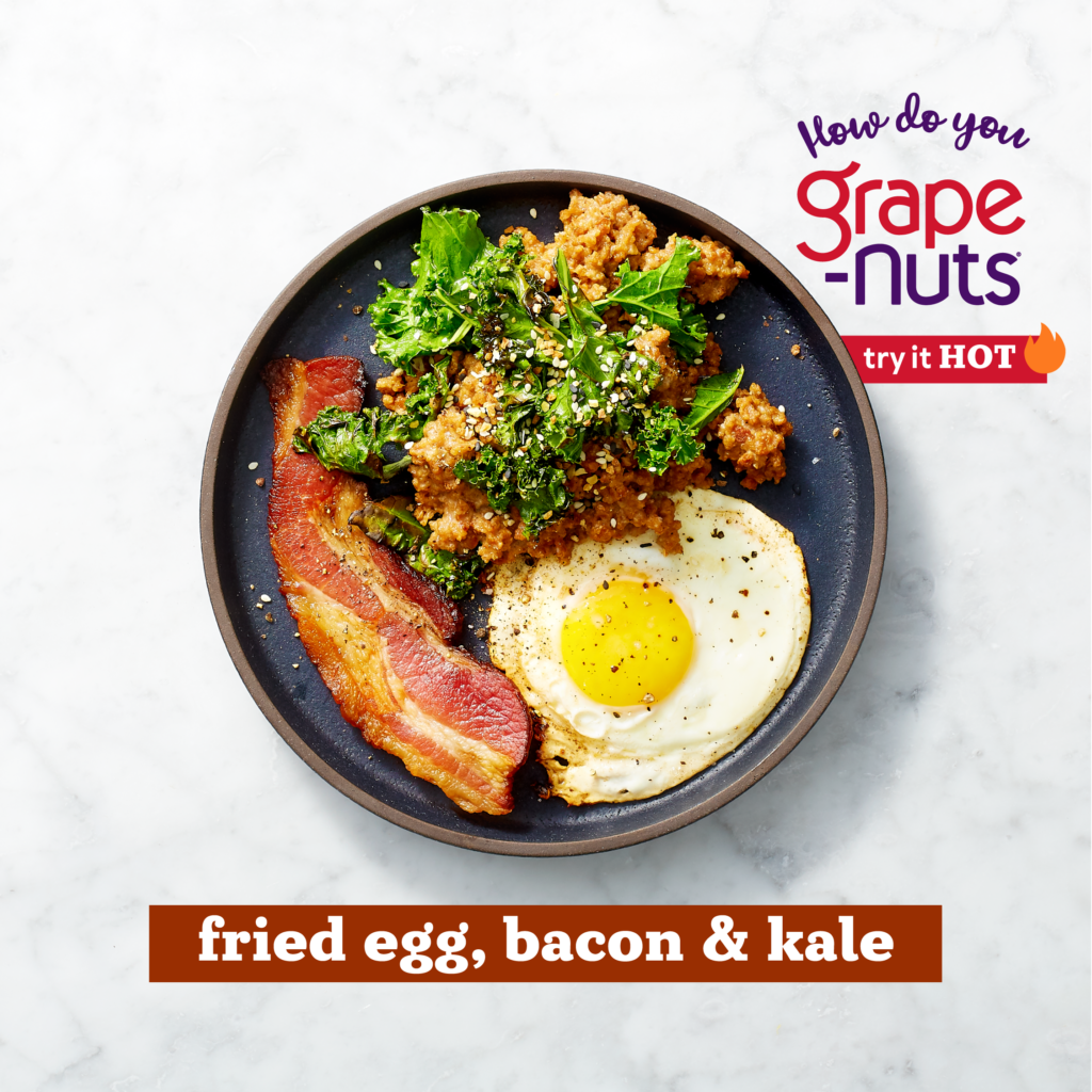 Grape Nuts Cereal Hot Recipe Bacon Egg Kale
