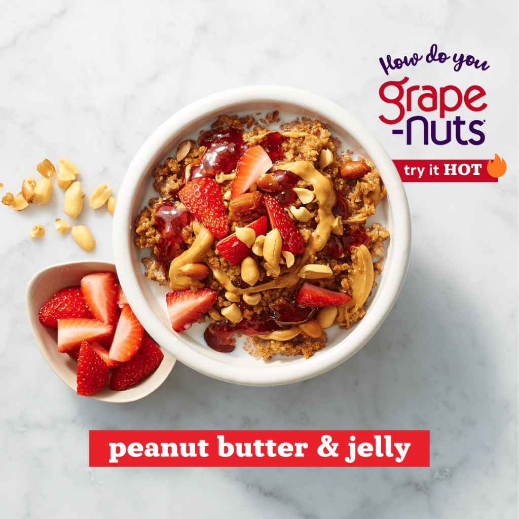Grape Nuts Cereal Hot Recipe Peanut Butter and Jelly