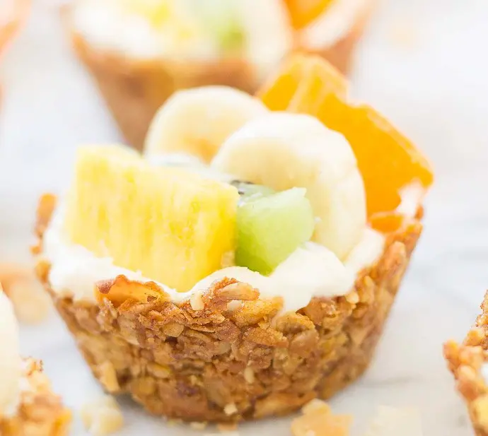 Honey Bunches of Oats tropical granola cups recipe