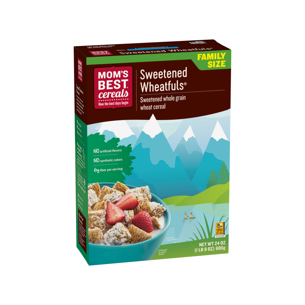 Mom's Best Sweetened Wheatfuls box