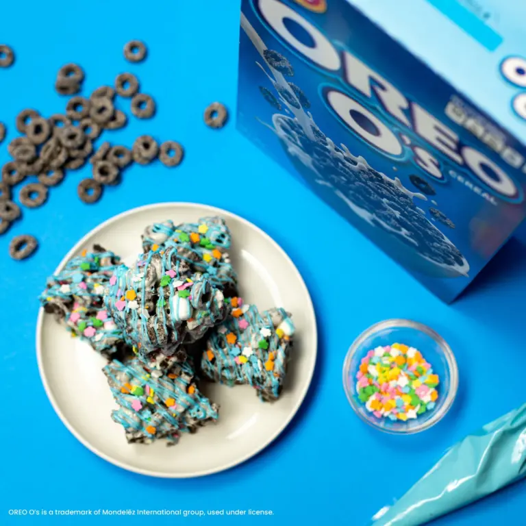 Spring OREO O's Cereal Marshmallow Bars