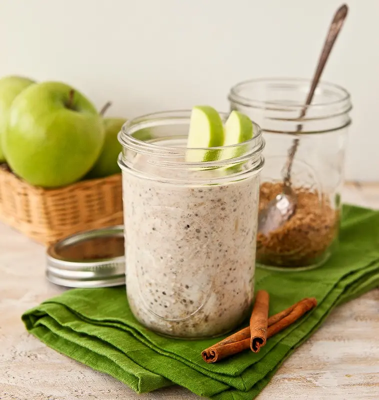 Grape Nuts overnight apple pie breakfast pudding recipe