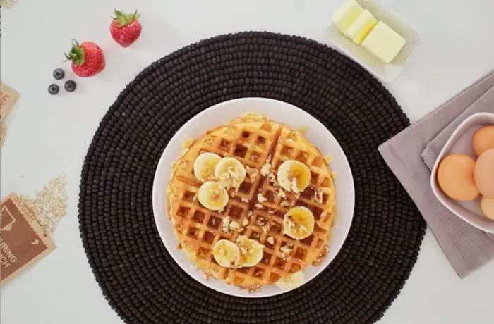 Maple and brown sugar waffles Better Oats recipe
