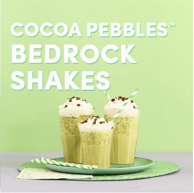COCOA PEBBLES™ CEREAL BEDROCK SHAKE