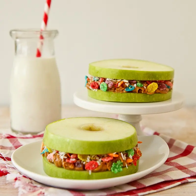 Fruity PEBBLES apple stackers recipe