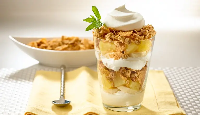 Great Grains banana crunch parfaits recipe