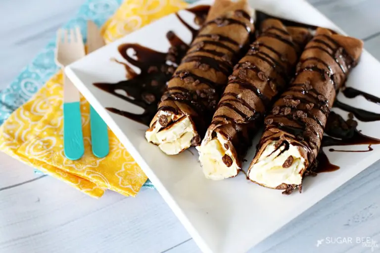 Chocolate banana crepes recipe