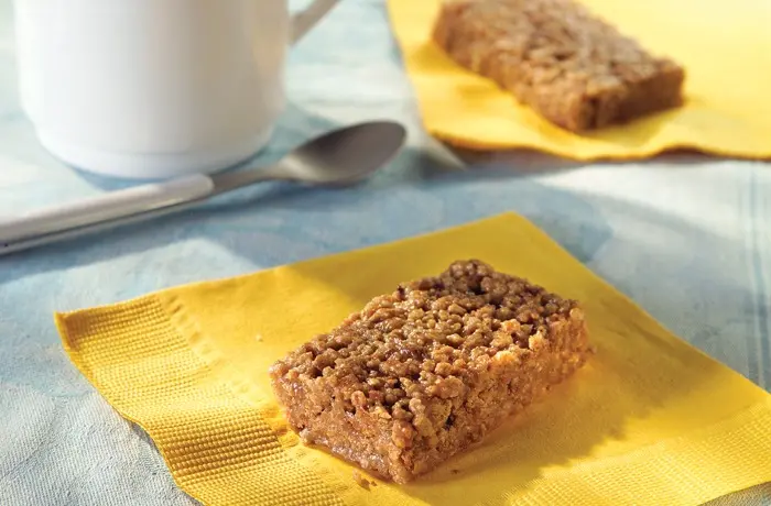 Grape Nuts peanut butter bars recipe