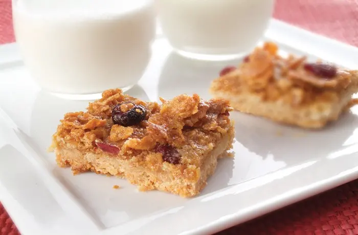 Great Grains cranberry shortbread bars recipe