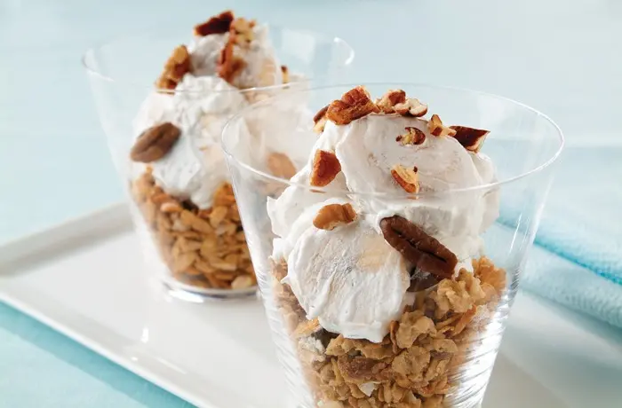 Great Grains banana pecan crunch parfait recipe