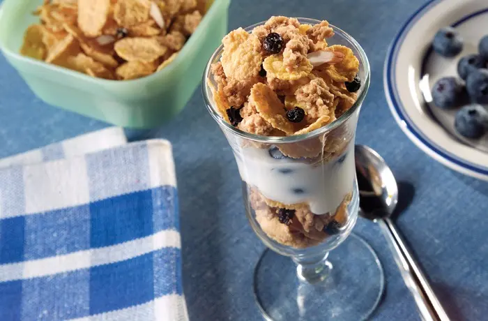 Great Grains blueberry crunch parfait recipe