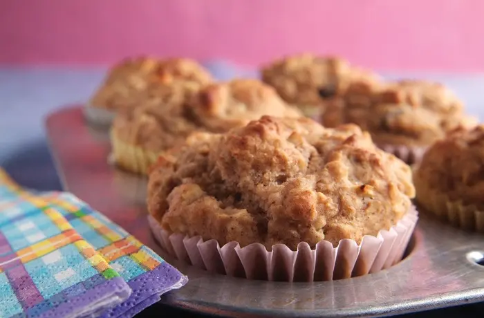Apple walnut Raisin Bran muffins recipe