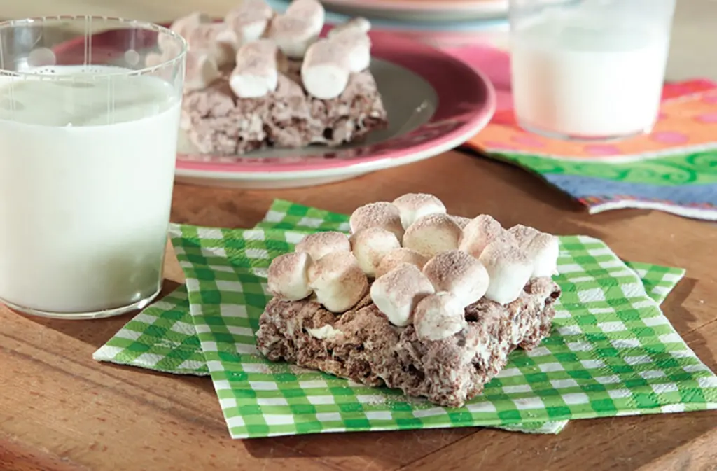 PEBBLES hot cocoa crispy squares