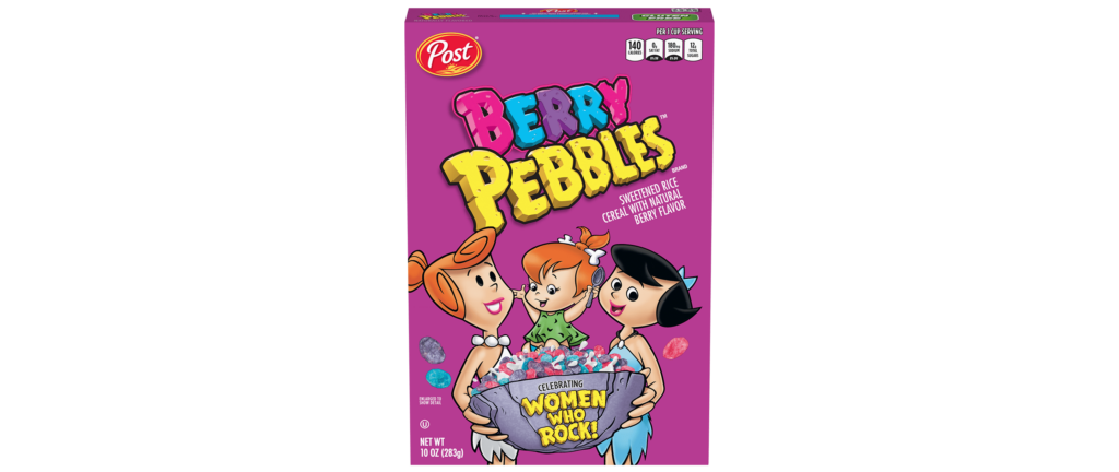 Berry PEBBLES cereal box