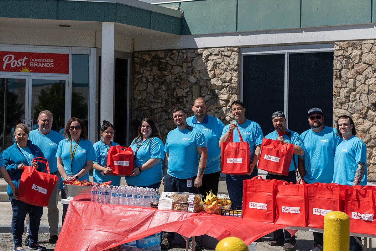 Post Consumer Brands Employees volunteering at First Responders Event