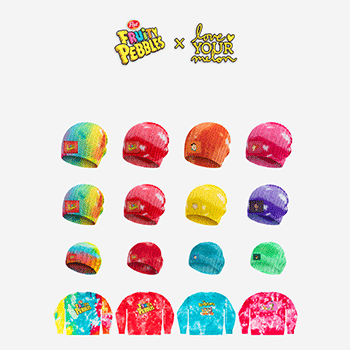 Love Your Melon Fruity PEBBLES™ beanies and sweatshirts
