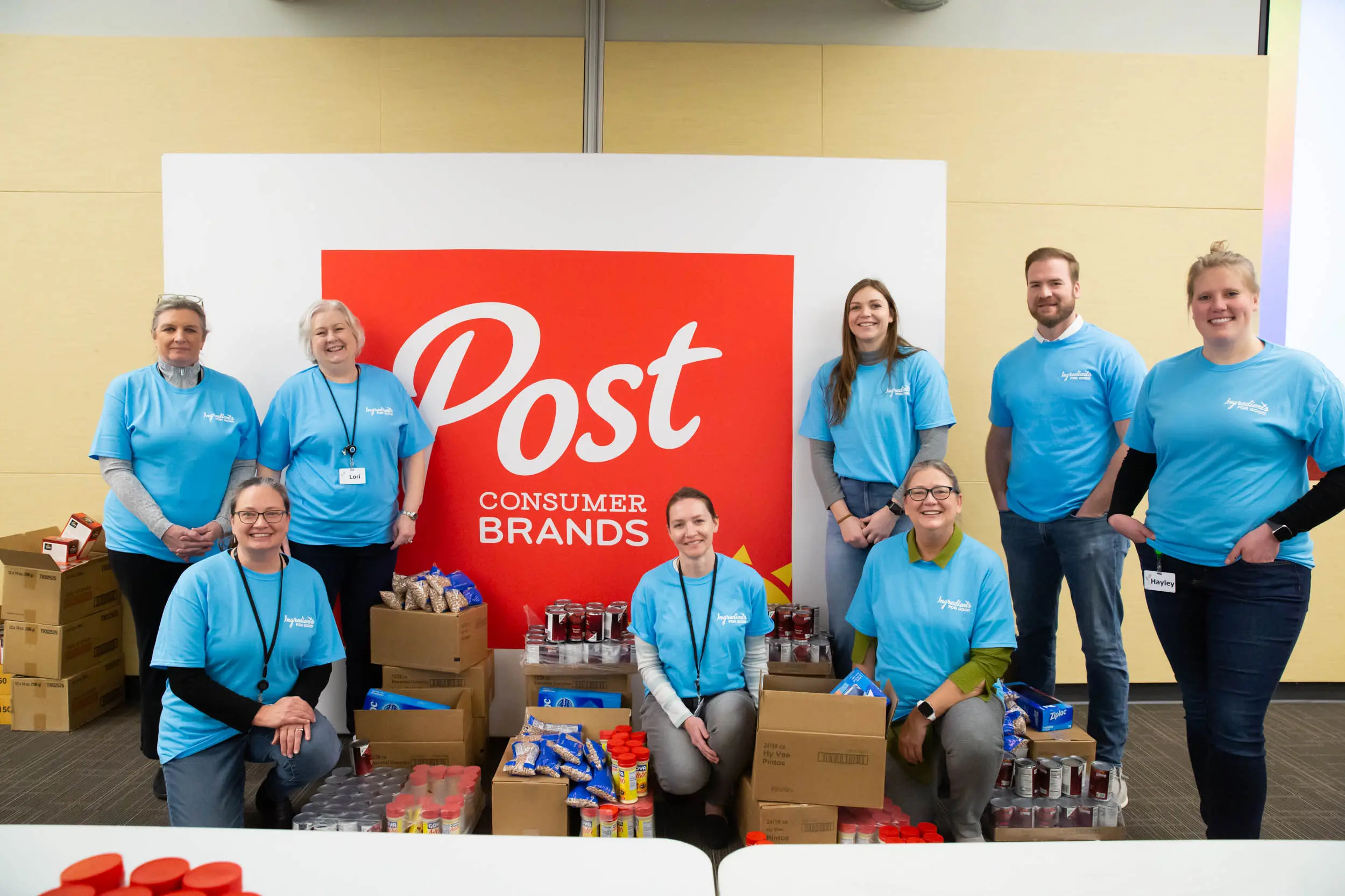 Post Consumer Brands employees volunteering for United Way