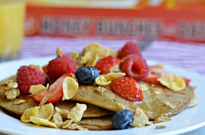 Honey Bunches of Oats pancakes recipe