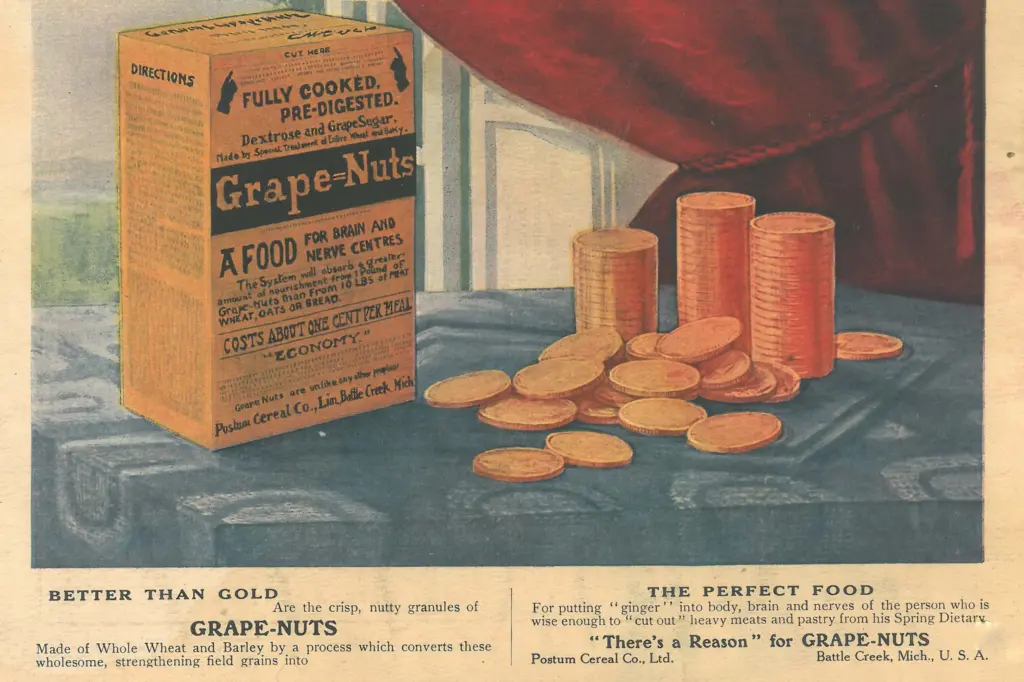 Grape-Nuts cereal ad from 1897