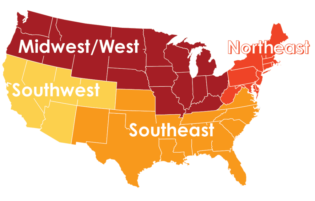 United States foodservice map