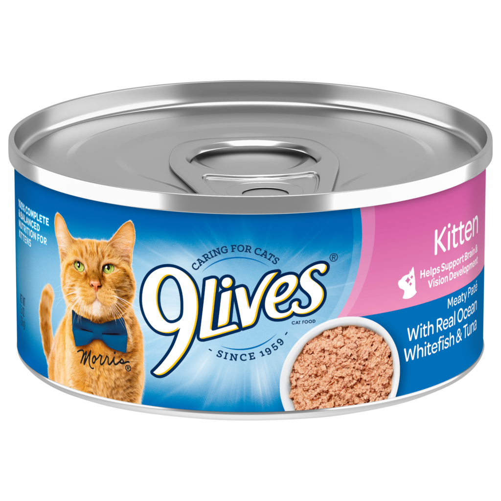 9Lives Meaty Pate Kitten Whitefish Tuna Wet Cat Food