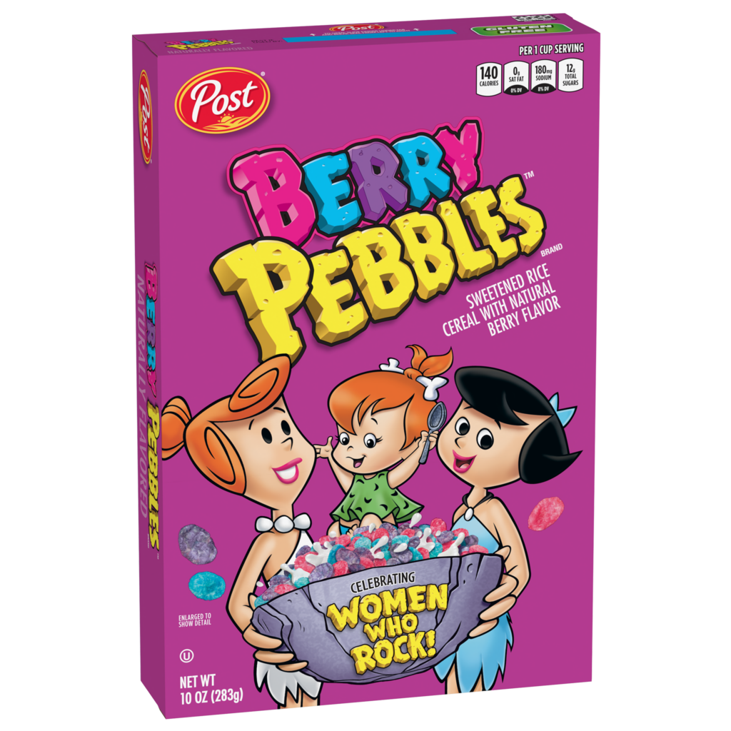 Berry PEBBLES cereal box