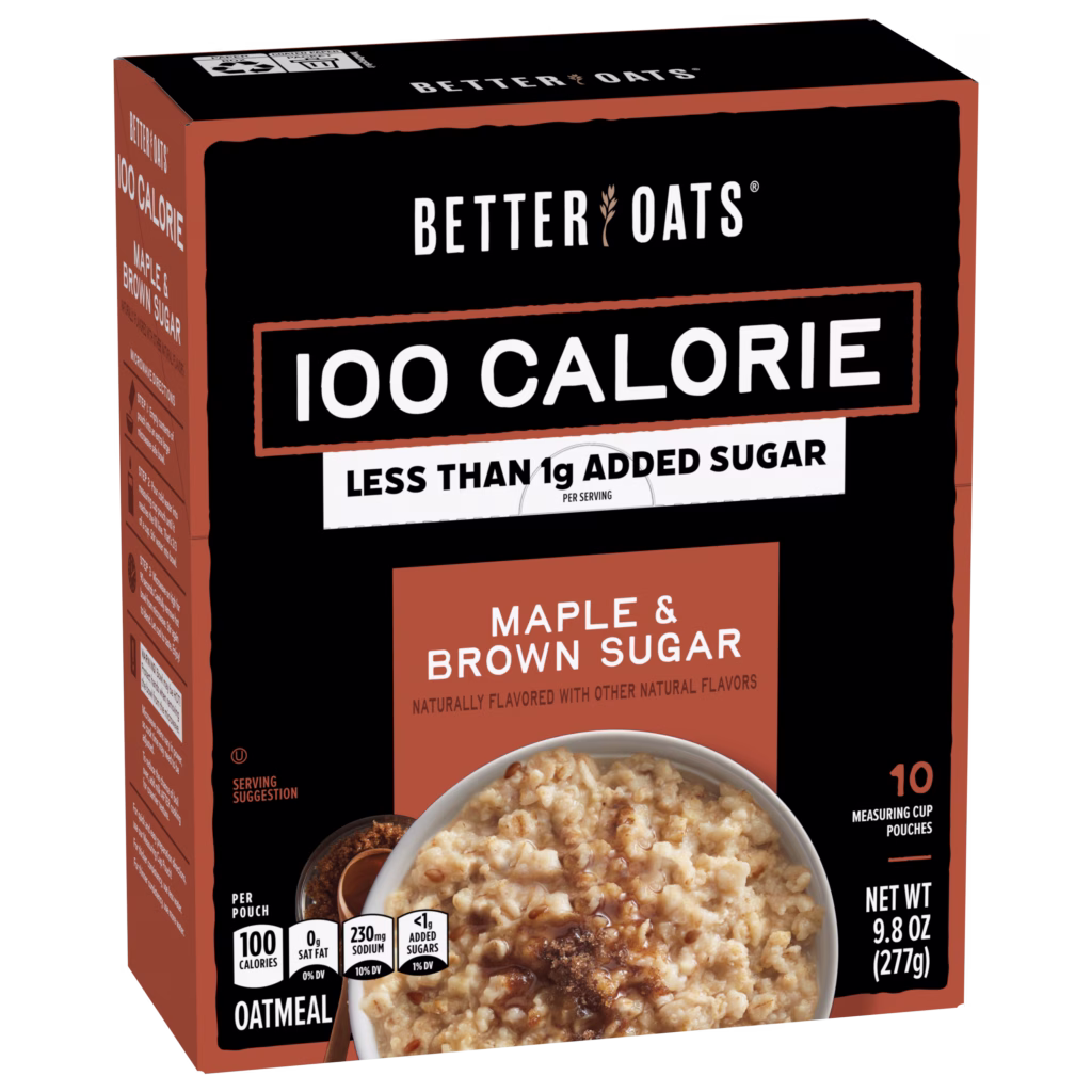 Better Oats™ 100 Calorie Maple & Brown Sugar box