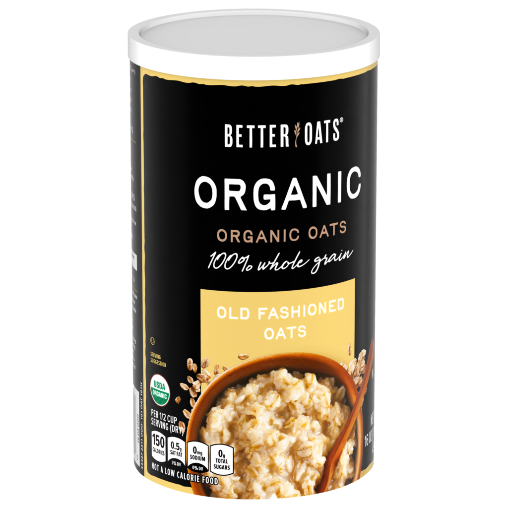 Better Oats® Organic Old Fashioned Oats container