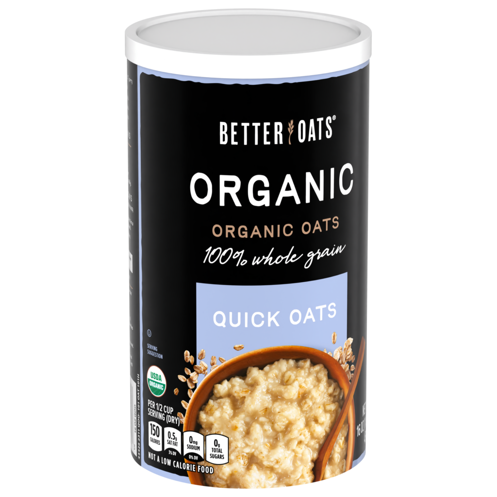 Better Oats® Organic Quick Oats container