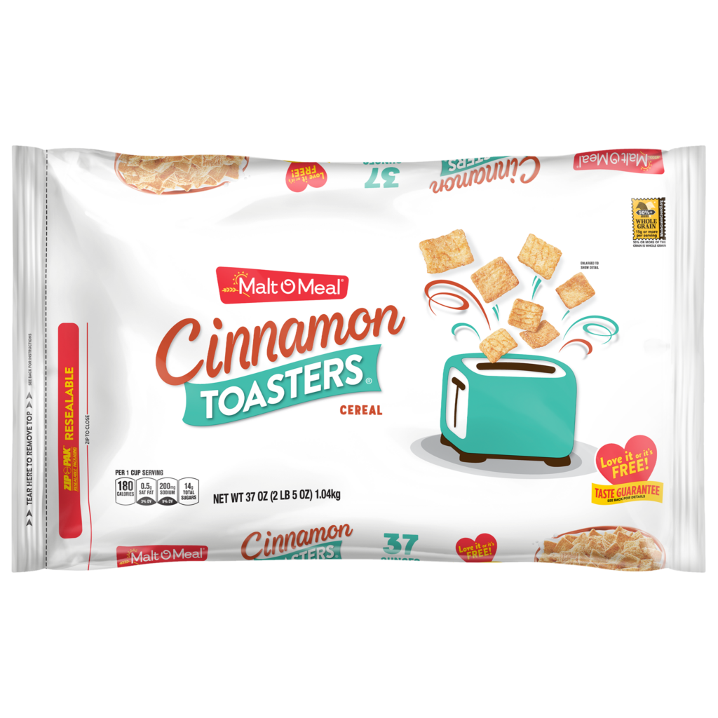 Cinnamon Toasters cereal packaging