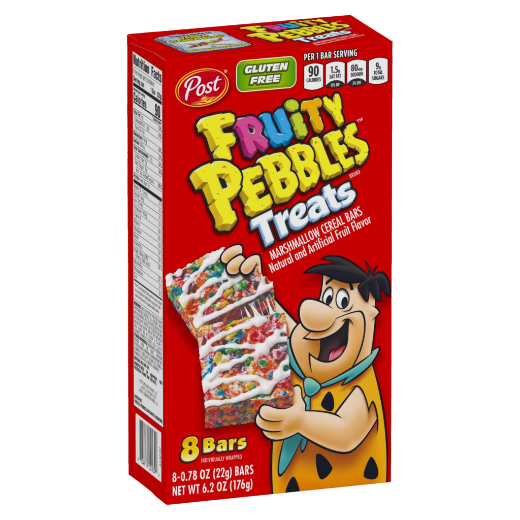 Fruity PEBBLES™ Treats packaging
