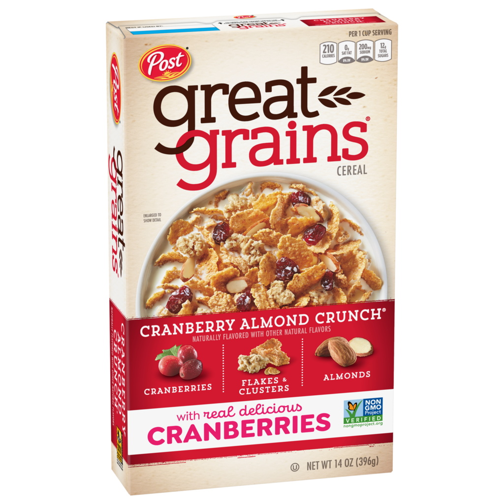 Great Grains® Cranberry Almond Crunch® cereal box