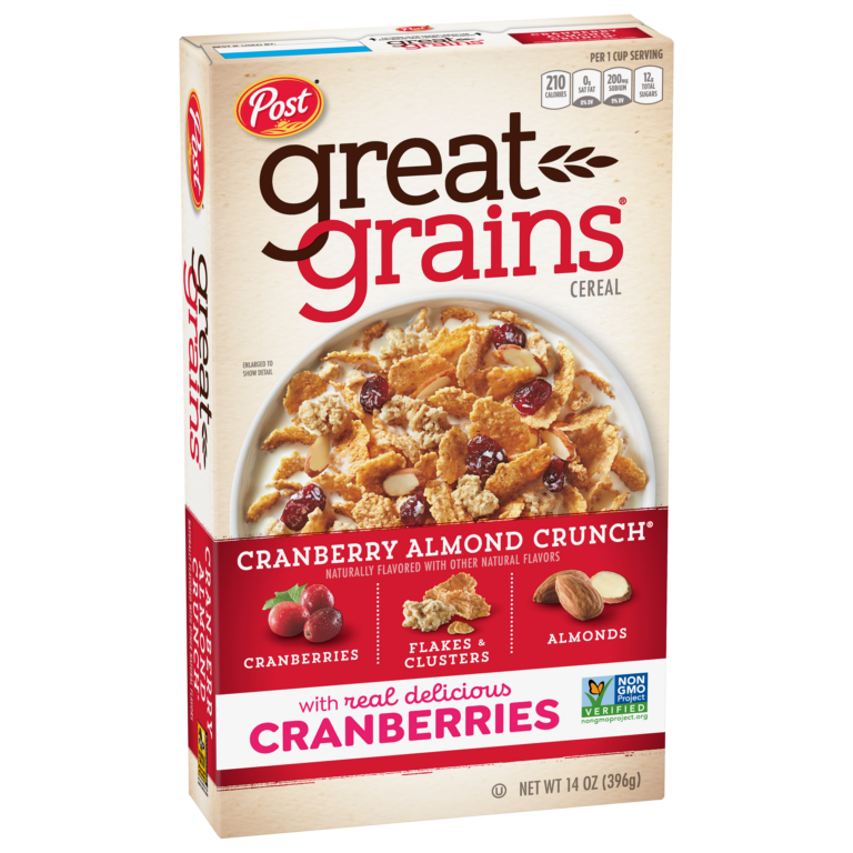 Great Grains™ Cranberry Almond Crunch™ cereal box