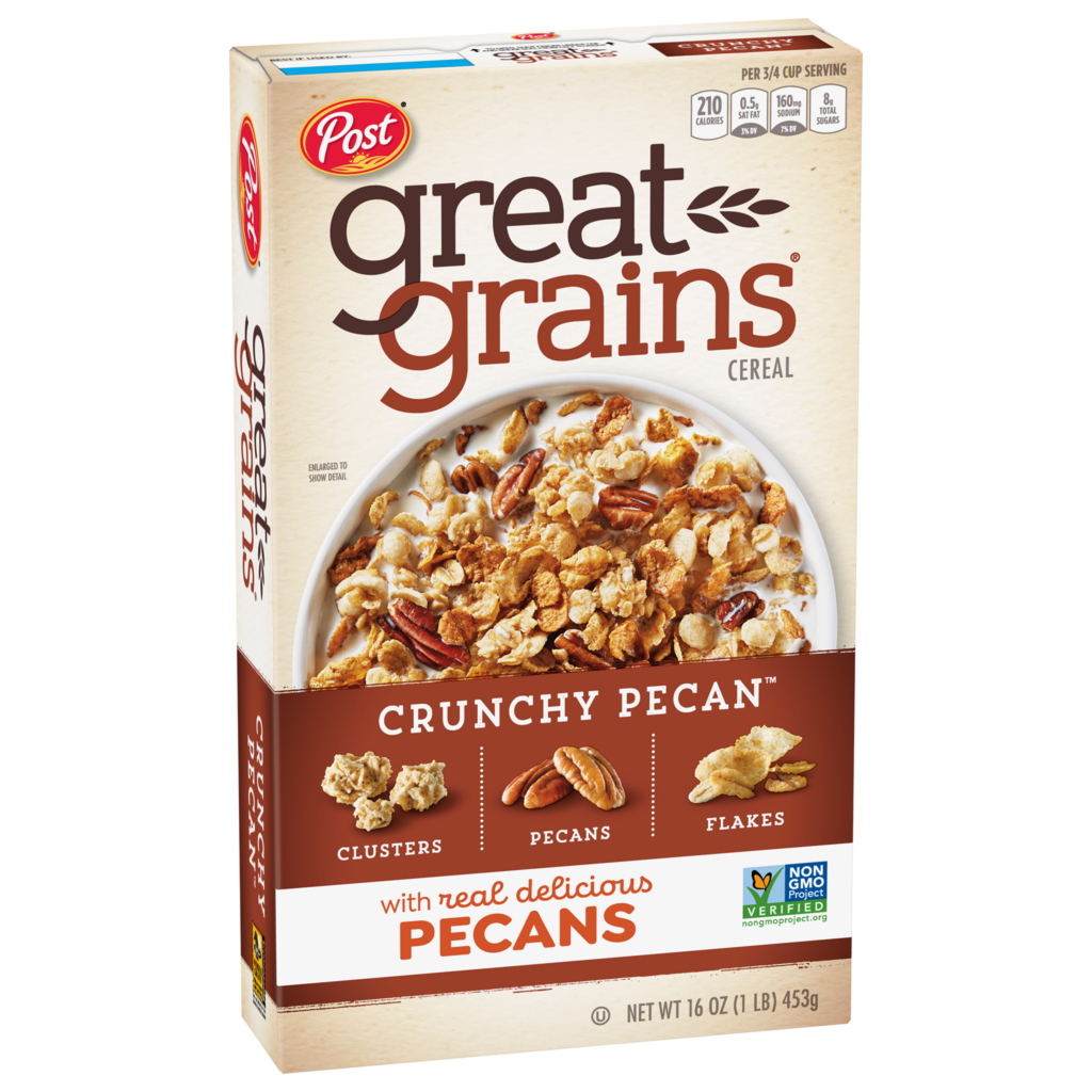 Great Grains® Crunchy Pecan™ cereal box