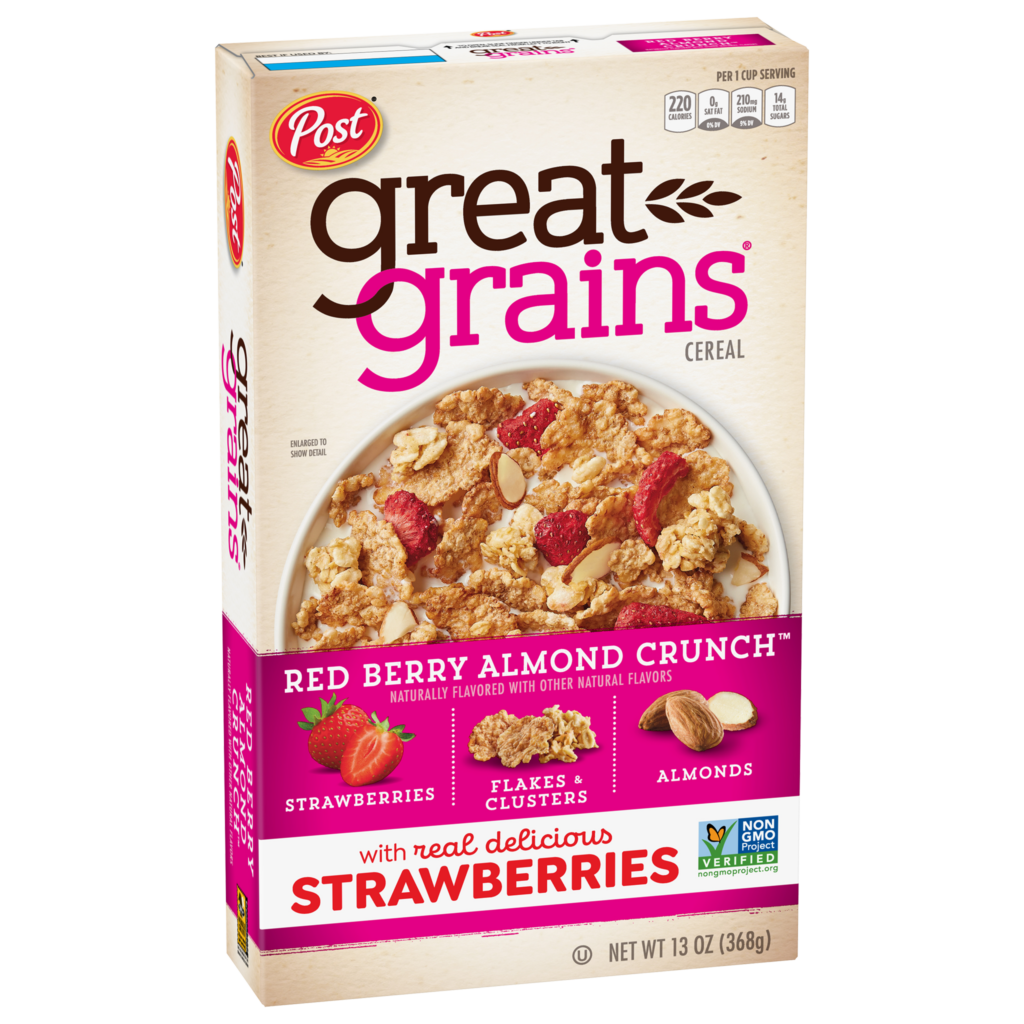 Great Grains® Red Berry Crunch cereal box