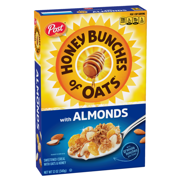 Honey Bunches of Oats™ with Almonds cereal box