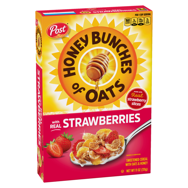Honey Bunches of Oats™ with Real Strawberries cereal box