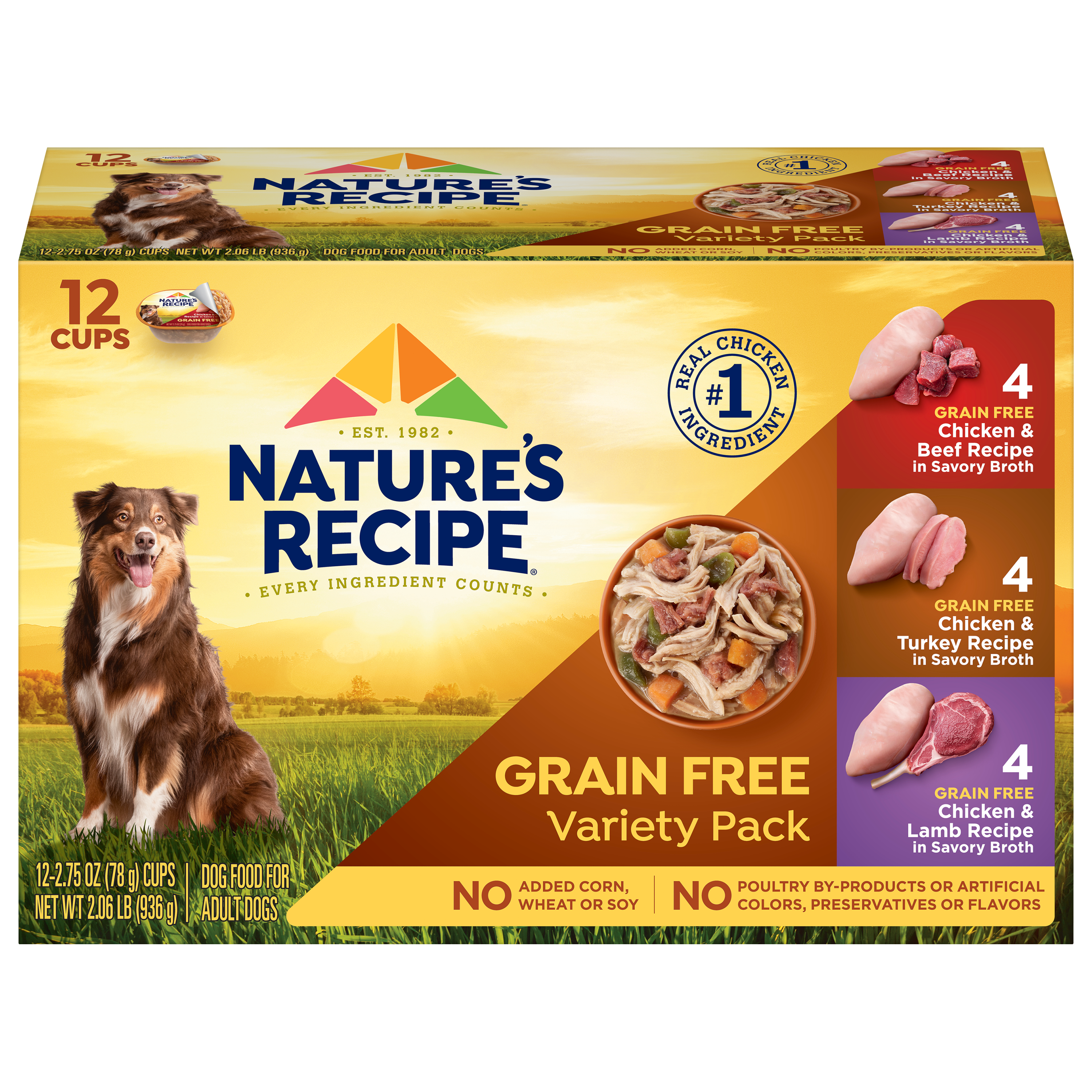 Amazon.com: Nature′s Recipe Grain Free Lamb, Sweet Potato & Pumpkin Recipe  Dry Dog Food, 4 lb. Bag : Books