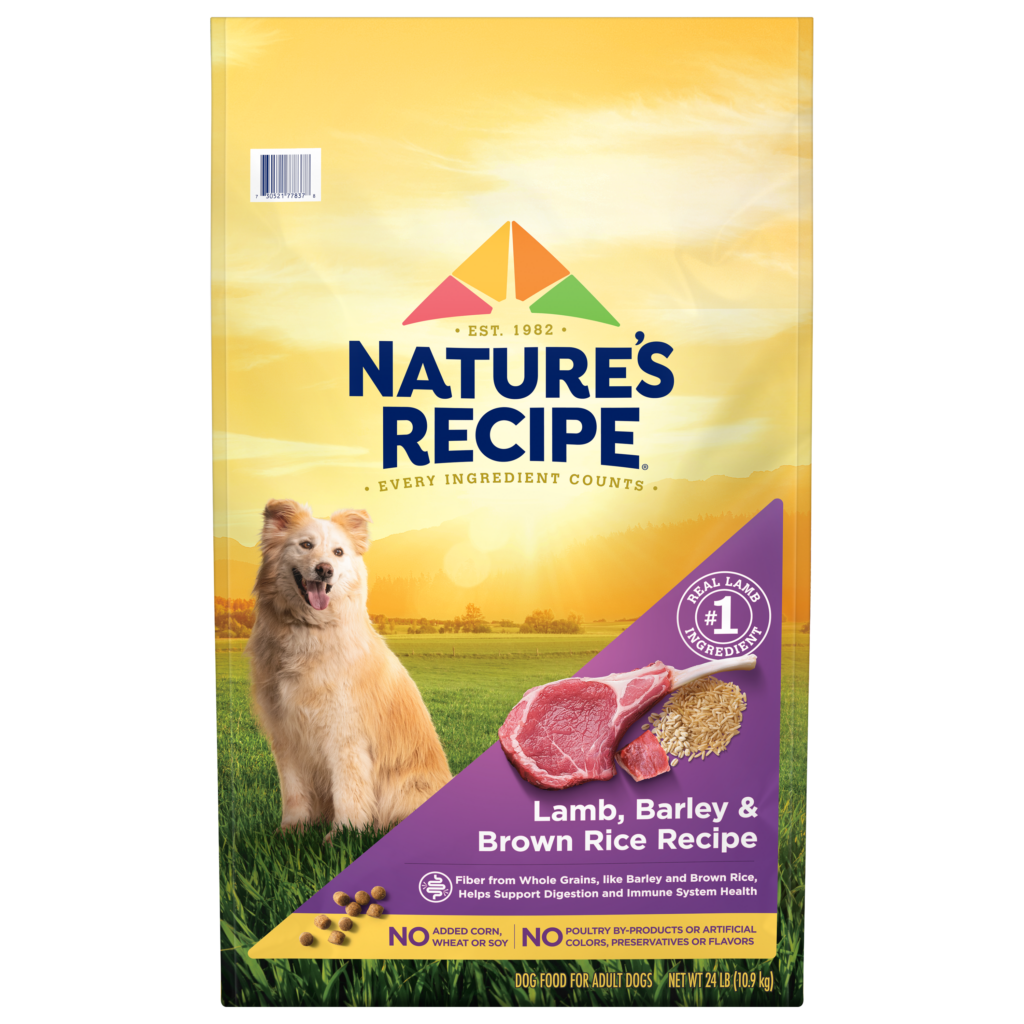 Natures Recipe Lamb Barley Brown Rice Whole Grain Dry Dog Food
