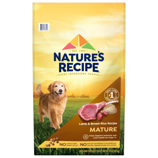Natures Recipe Lamb Brown Rice Mature Whole Grain Dry Dog Food