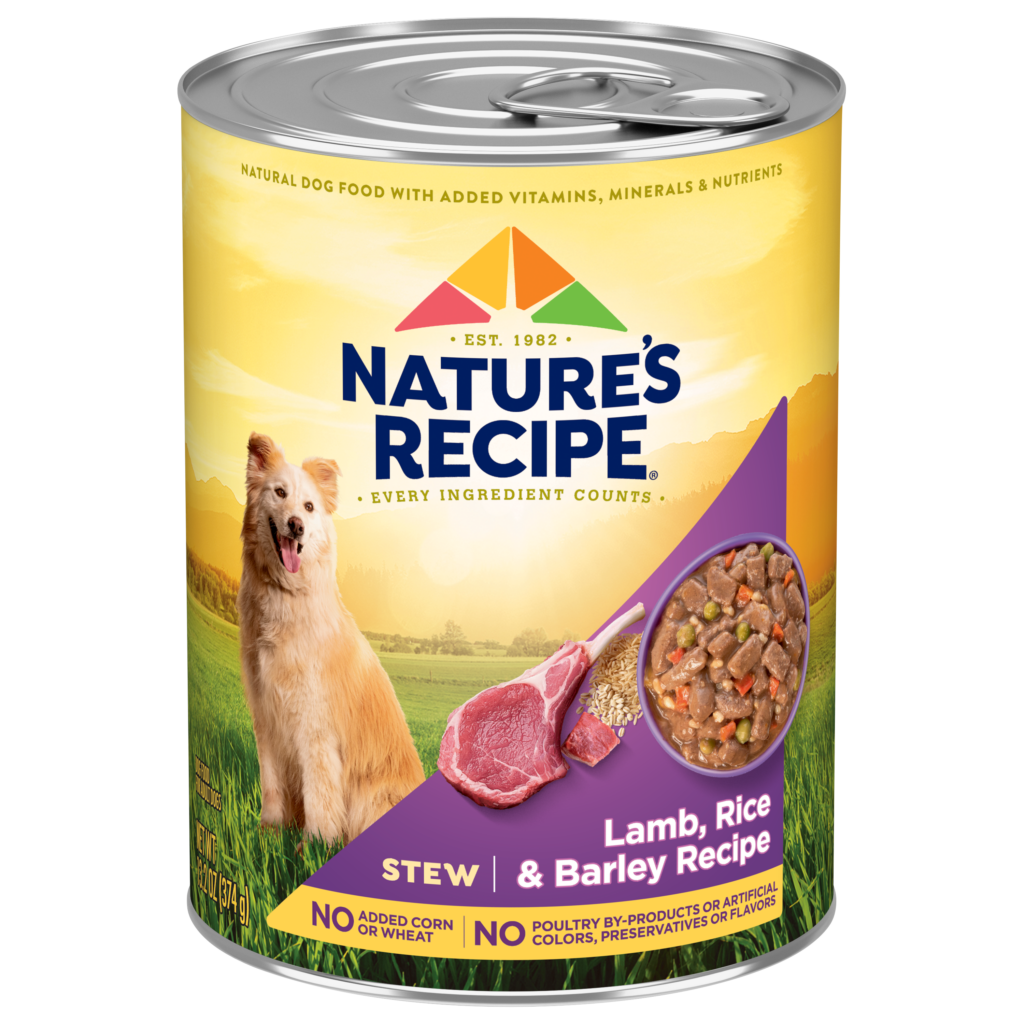Natures Recipe Lamb Rice Barley Stew Whole Grain Wet Dog Food