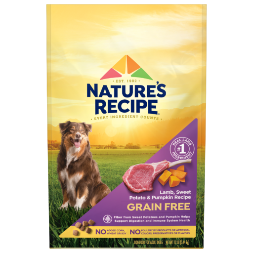 Natures Recipe Lamb Sweet Potato Pumpkin Grain Free Dry Dog Food