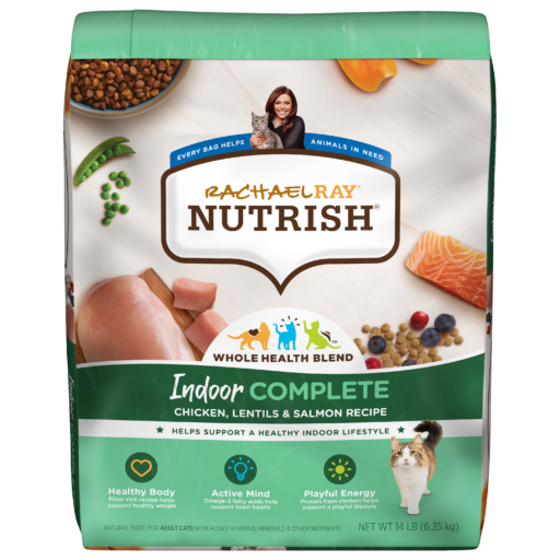 Nutrish Indoor Complete Chicken Lentils Salmon Dry Cat Food