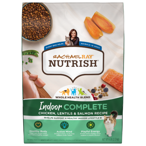 Nutrish Indoor Complete Chicken Lentils Salmon Dry Cat Food