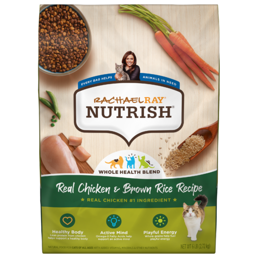Nutrish Indoor Real Chicken Brown Rice Dry Cat Food